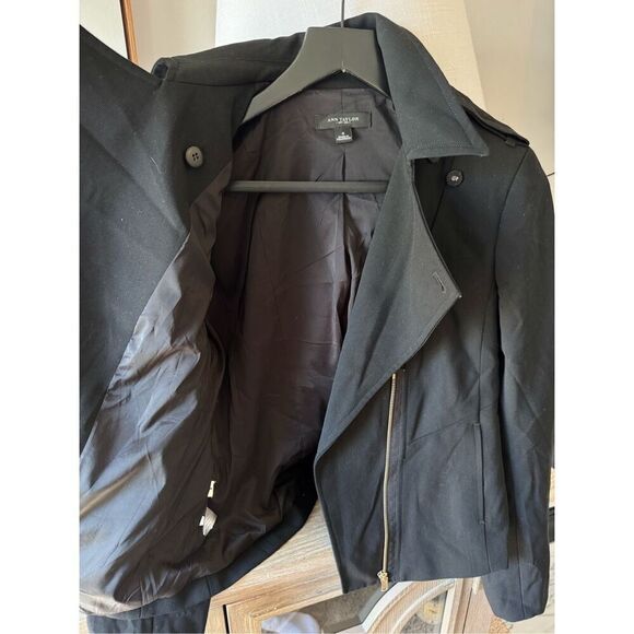 Ann Taylor Moto Jacket in Black Size 4 - Picture 5 of 12